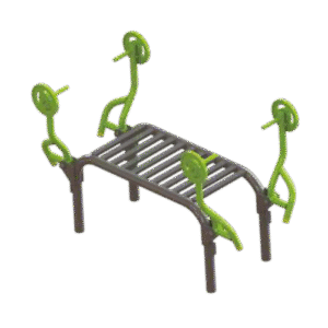 Bench with fixed Dumbelles